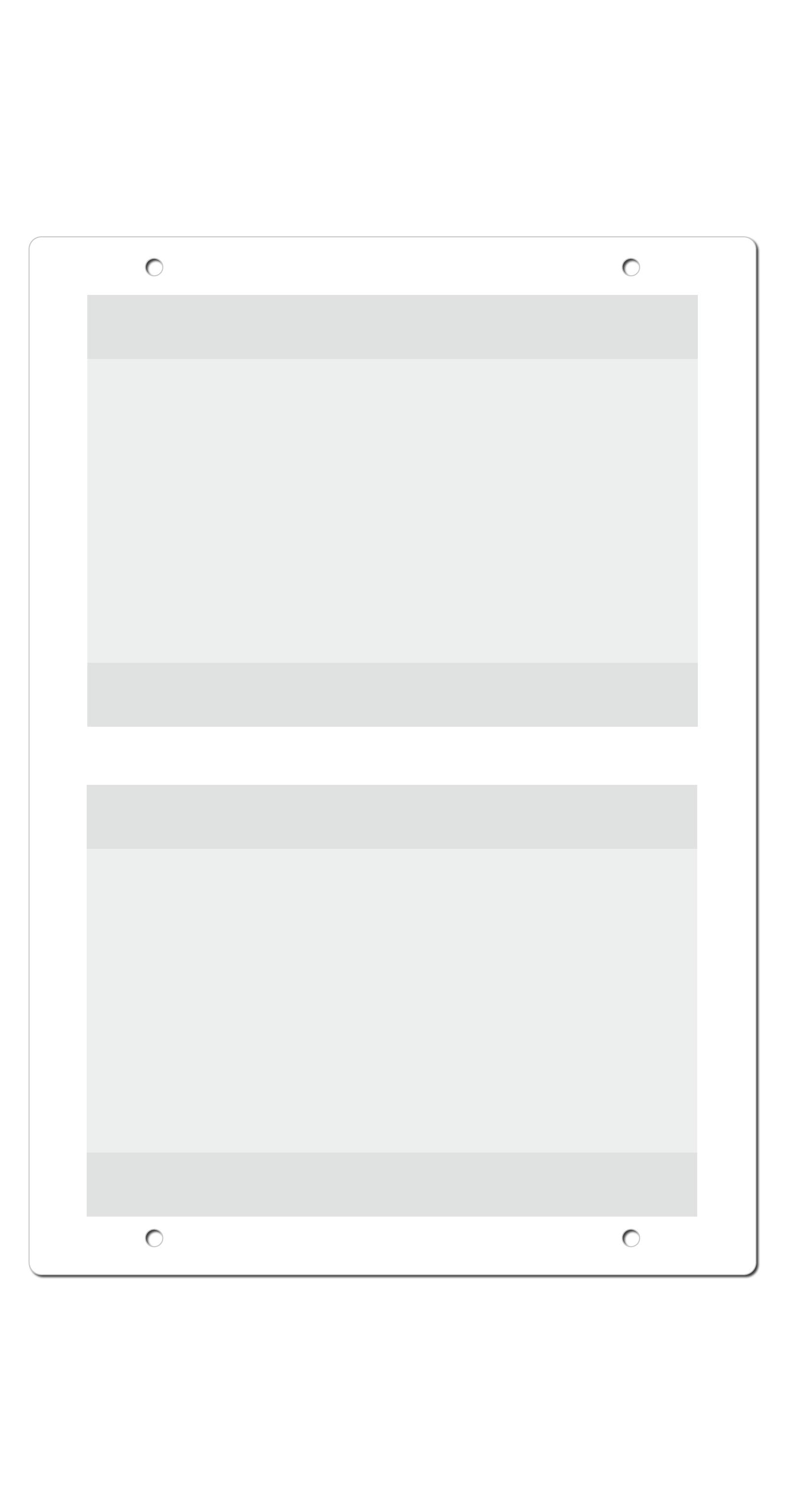Getränkepreisdisplay "ClassicLine" abgerundet, Lochung unten, beidseitig