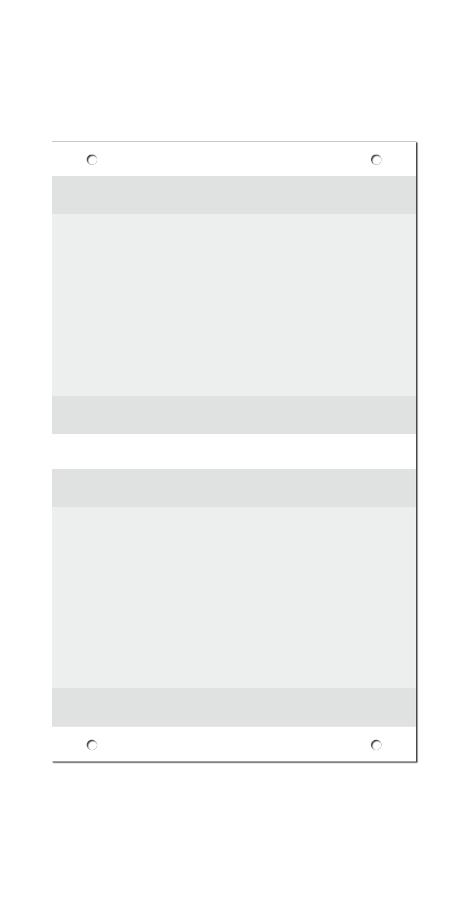 Getränkepreisdisplay "SlimLine" Lochung unten, beidseitig