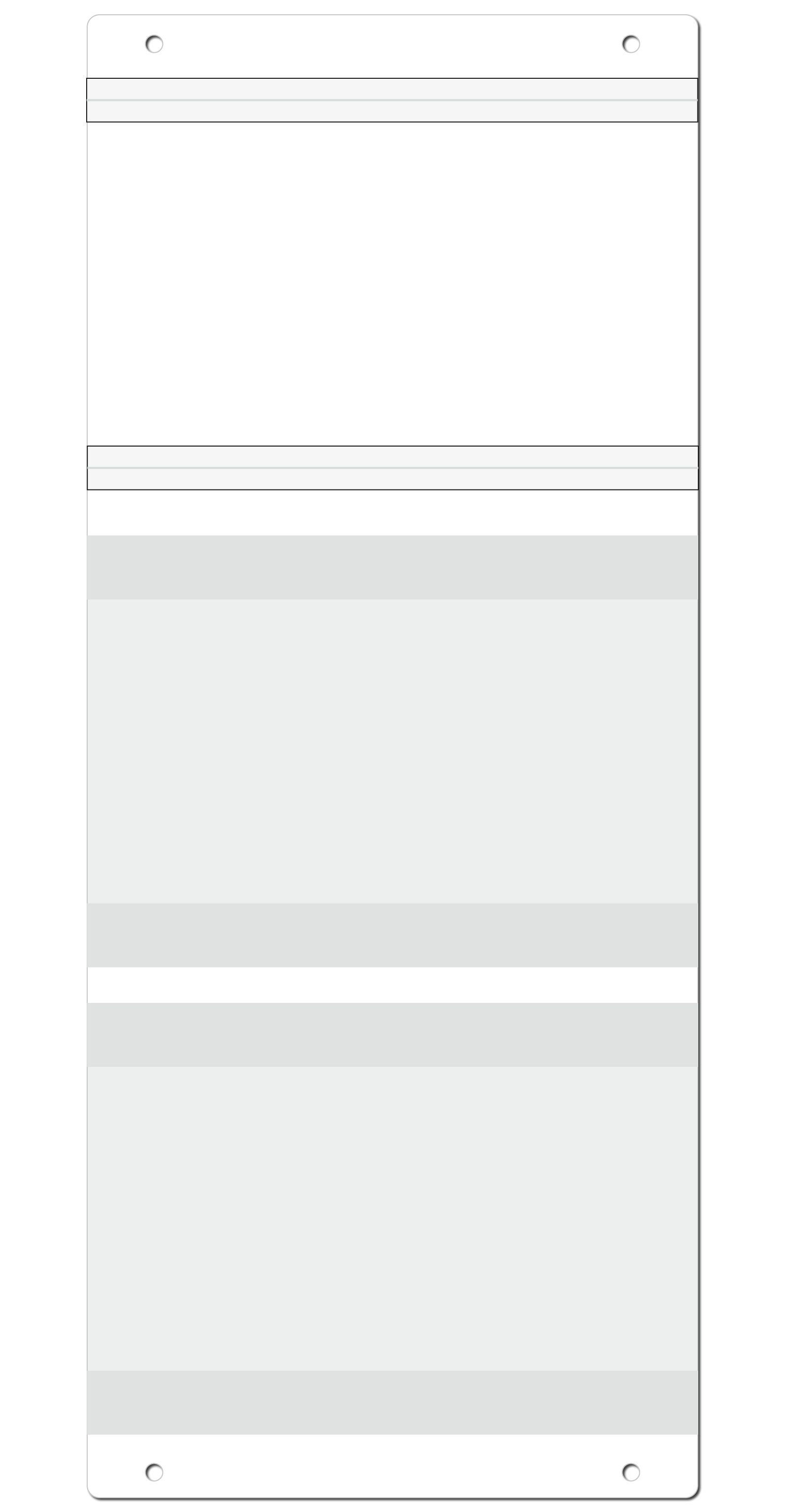 Getränkepreisdisplay "SlimLine" abgerundet, Lochung unten, beidseitig