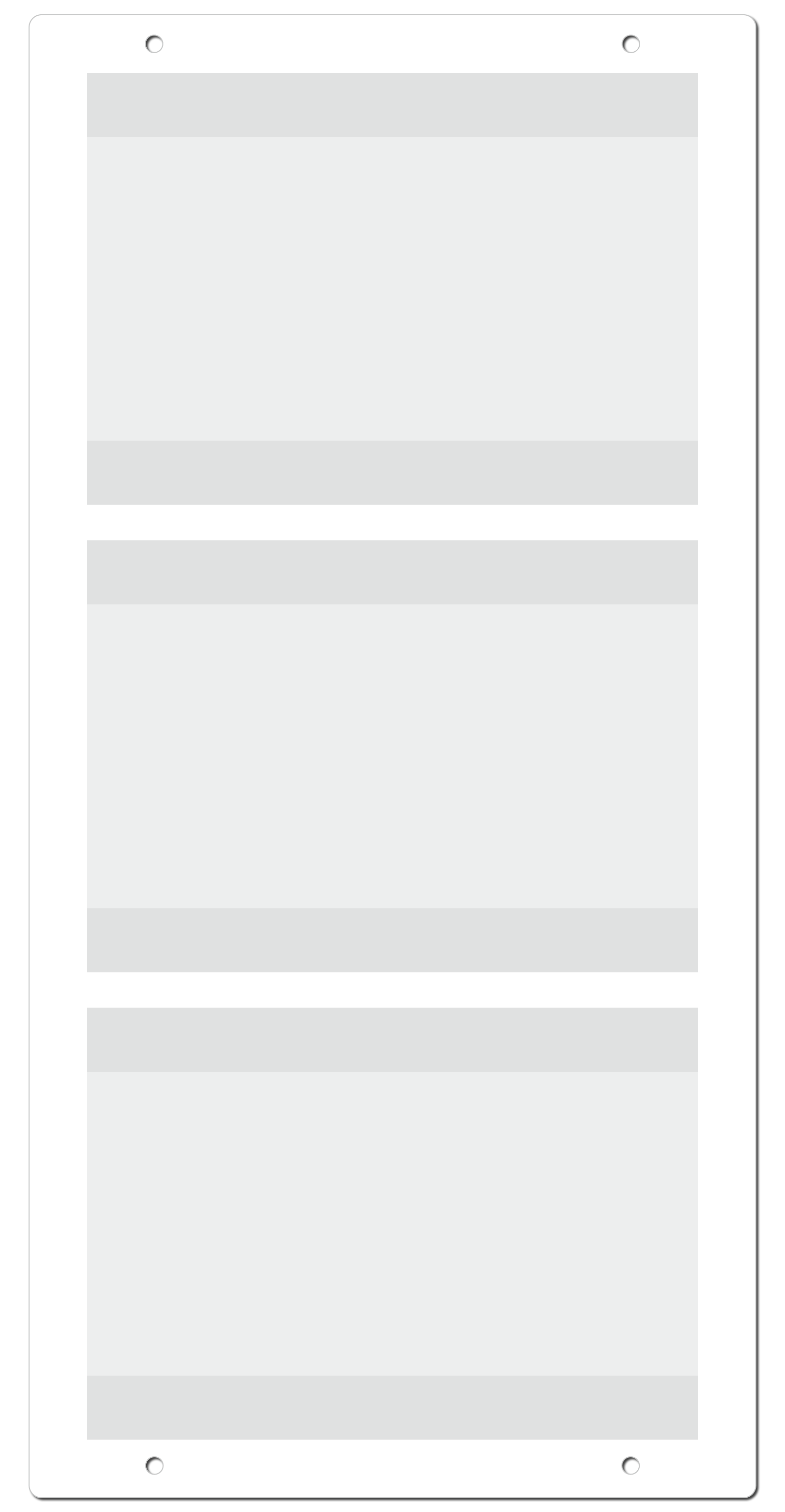 Getränkepreisdisplay "ClassicLine" abgerundet, Lochung unten, beidseitig